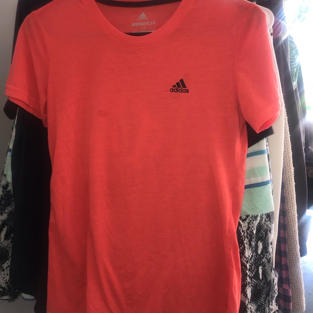 Pink adidas shirt